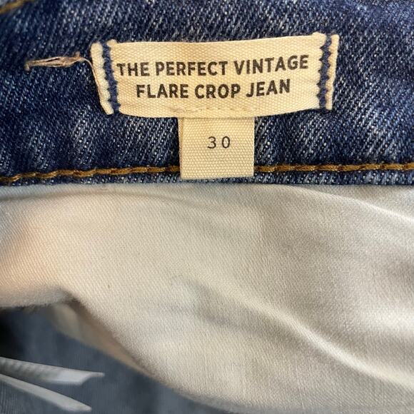 Madewell Perfect Vintage Flare Crop Jeans Women’s 30 High Rise Dark Wash - Picture 4 of 13